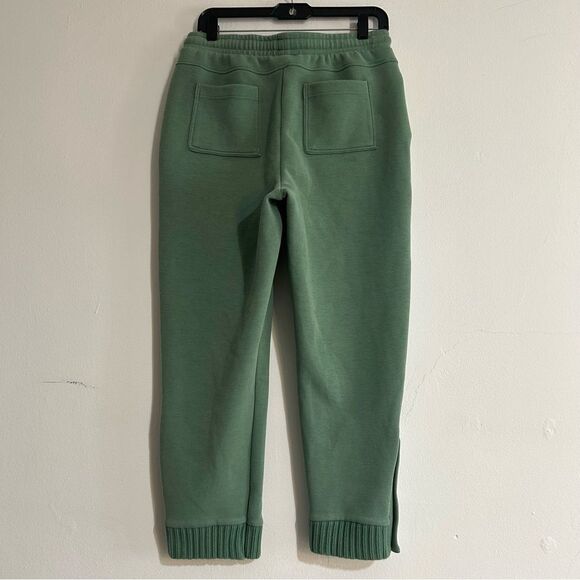 Anthropologie Saturday Sunday Dylan Cropped Joggers Sage Green Size Medium - Picture 5 of 11